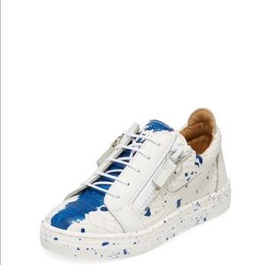 Giuseppe Zanotti Paint Splatter Kids Sneaker